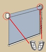fixation standard (pose plafond)